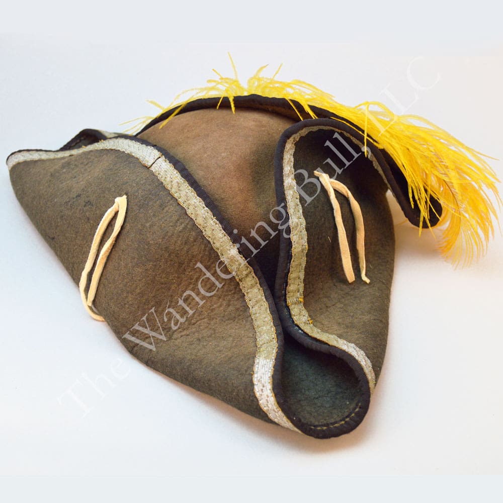 Hat Tricorn with Feather