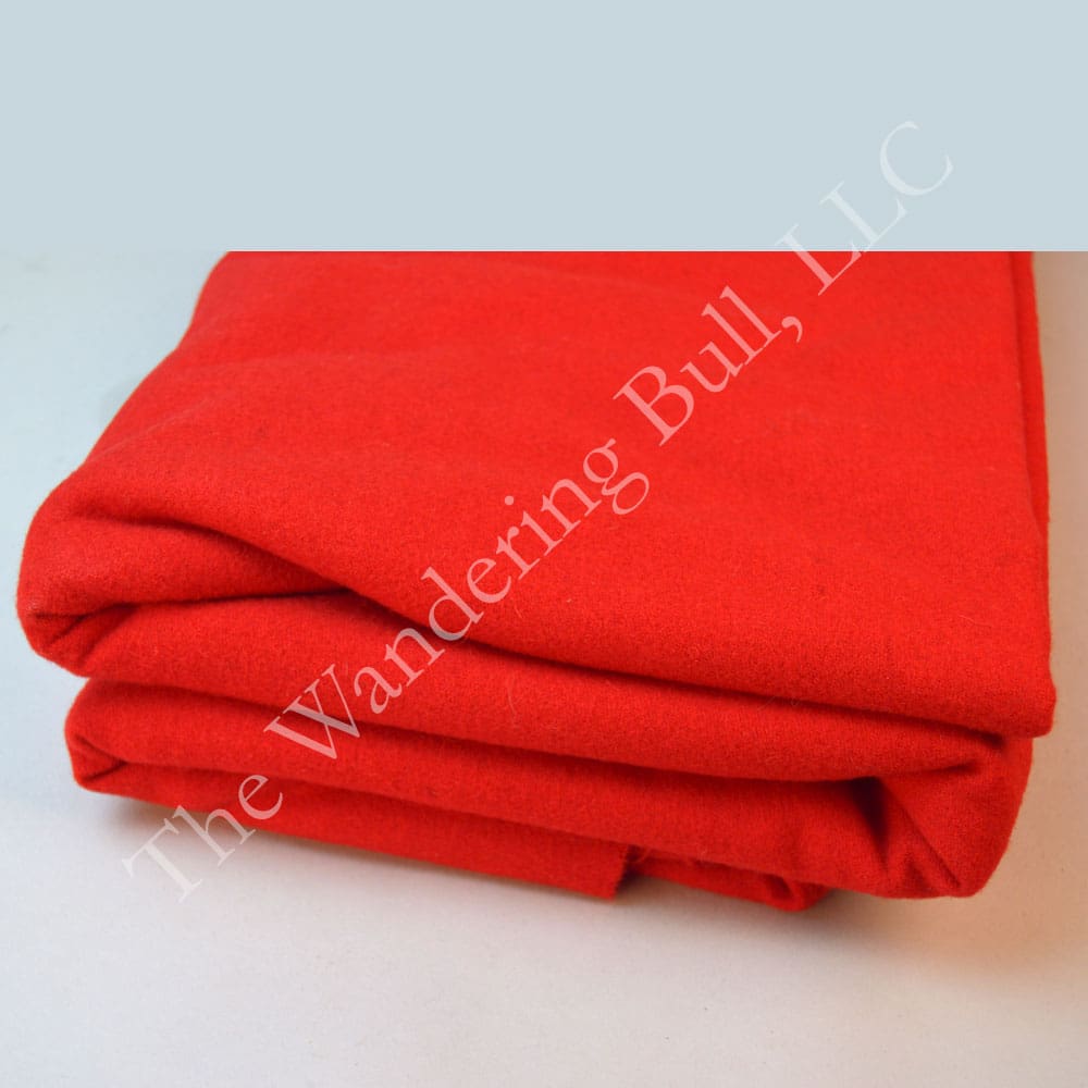 Selvedge Edge Wool Broadcloth Red
