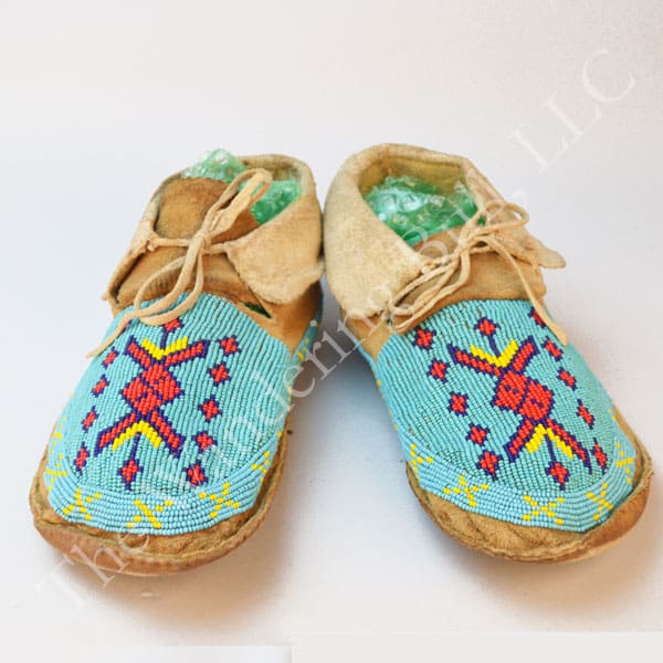 Moccasins Men's Beaded Cree Style