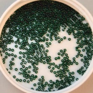 14/0 Trans Dark Green Seed Beads - Limited Quantities