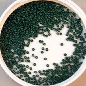14/0 Dark Green Seed Beads