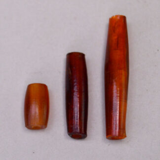 Amber Hairpipe yellow colored horn three sizes