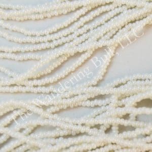 14/0 Czech Pearly White Seed Beads