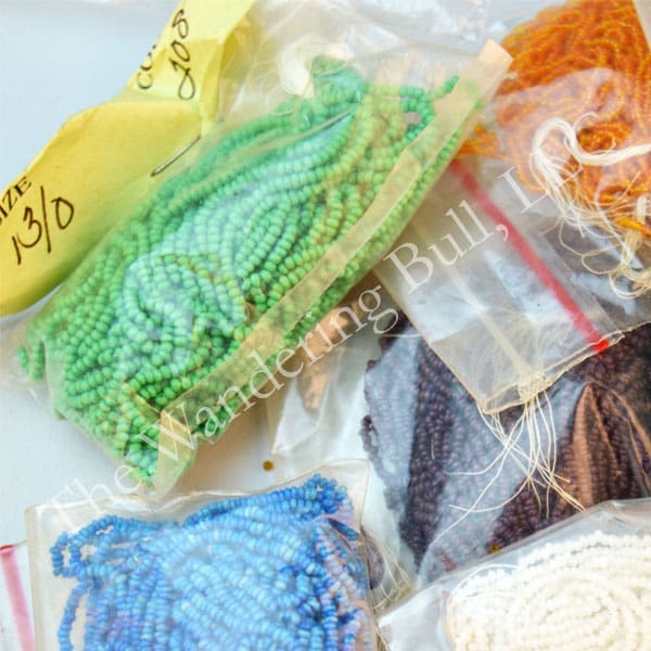 Bead Lot Assorted Antique, Trans, Striped