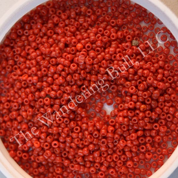14/0 Dark Red Seed Beads