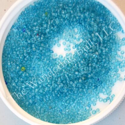 15/0 Trans Aqua Seed Beads