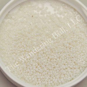 14/0 White Antique Seed Beads - Limited Quantities