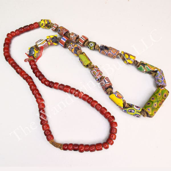Necklace Antique Millefiori Beads