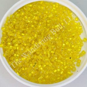 10/0 Silver Lined 2 Cut Yellow Seed Bead