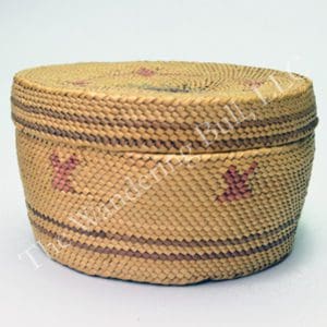 Basket Antique Makah Style Lidded