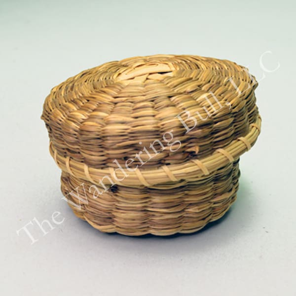 Basket Sweetgrass and Ash Lidded