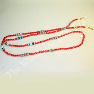 Bandolier Red Beaded Tubes