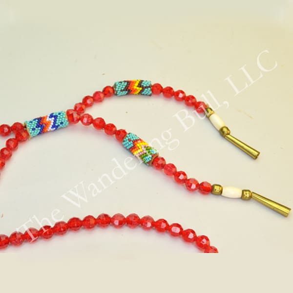 Bandolier Red Beaded Tubes