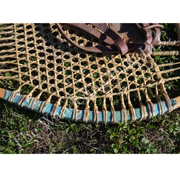 Snowshoes Pair Cree Beaver Tail Style