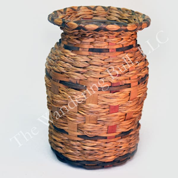 Basket Vase Sweetgrass and Ash