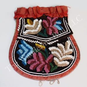 Bag Beaded With Red Trim