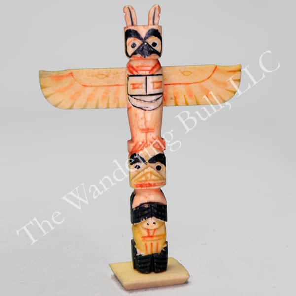 Totem Pole Bone With Wings