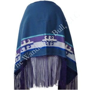 Dance Shawl Dusty Blue with Applique Ribbon - 20% Off!