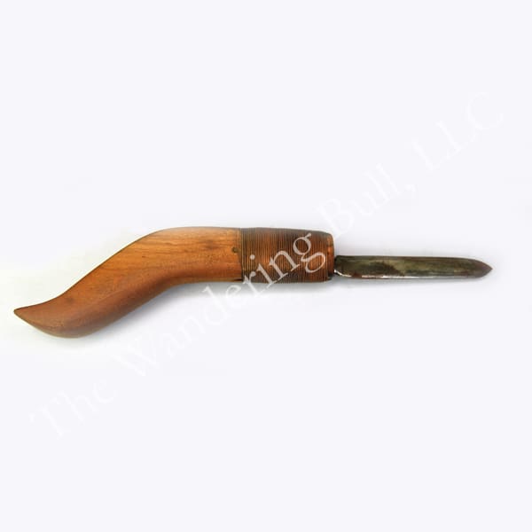 Crooked Knife Antique with Leather Sheath