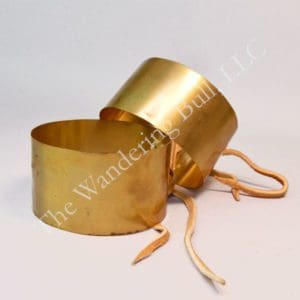 Armbands Brass with Braintanned Laces