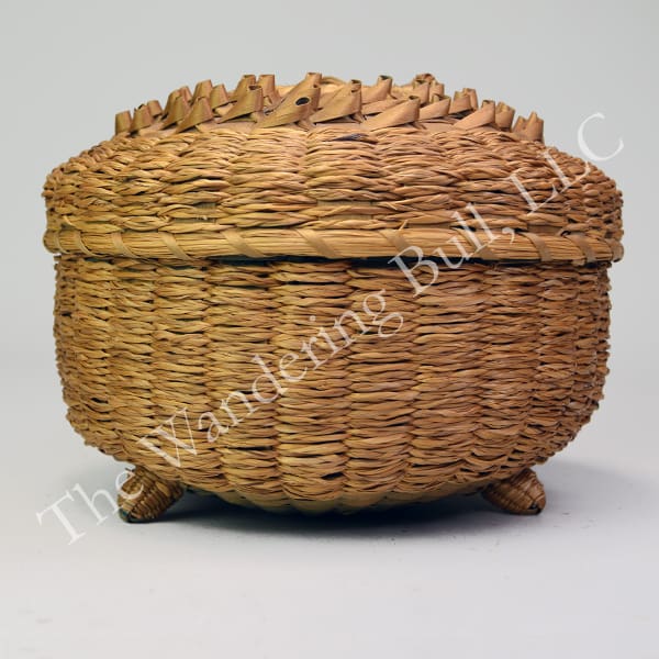 Basket Sweetgrass Footed