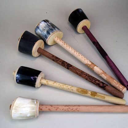 Rattle Horn Handmade decorated handles