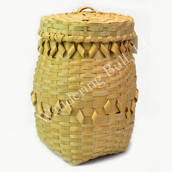 Basket Fancy Lidded Ash