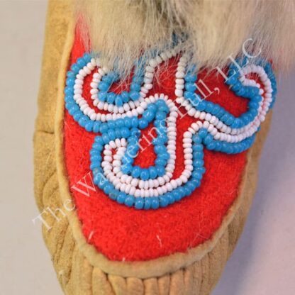 Moccasins Child Moosehide Pucker Toe vamp