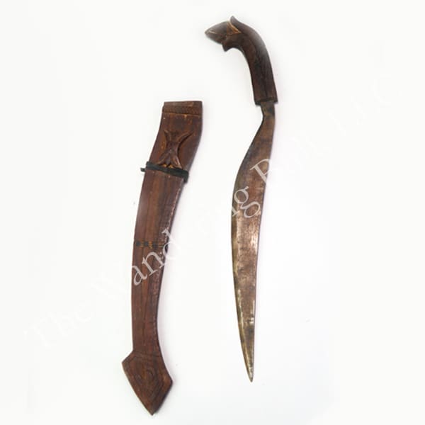 Knife with Wooden Sheath