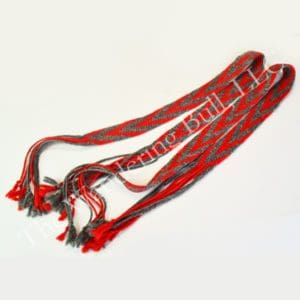 Garters Woven Gray and Red