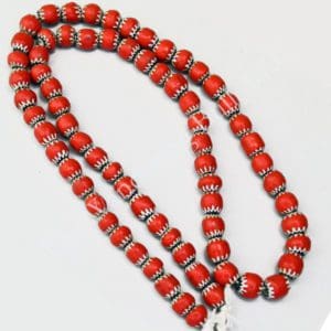 Chevron Beads India Red