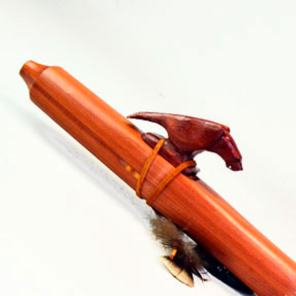 Cedar Flute Eagle Effigy