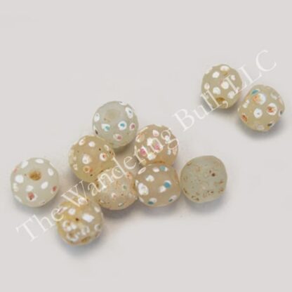 Trade Beads-Antique White Skunk