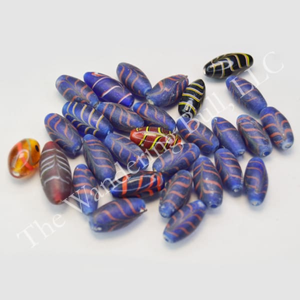 Trade Beads Feather Beads Group Lot