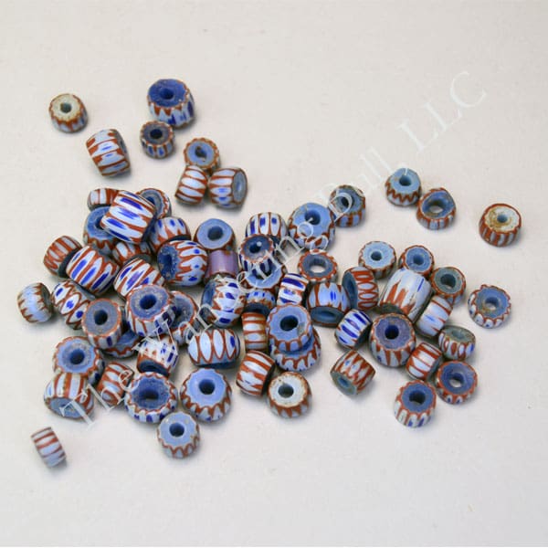 Trade Beads Dutch Striped 6mm – 10mm