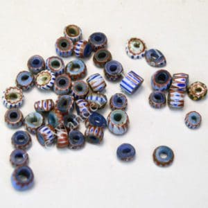 Trade Beads Dutch Striped Assorted Discs
