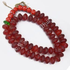 Trade Beads Vaseline Red