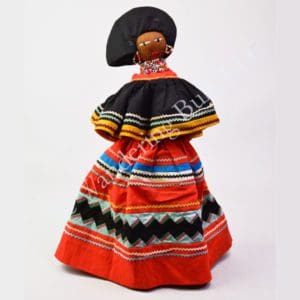 Doll Seminole Woman Red Dress