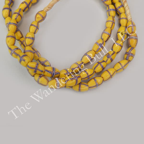 Trade Beads Venetian Yellow Cross