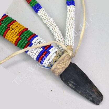 Horn Spoon Beaded Handle with Drops