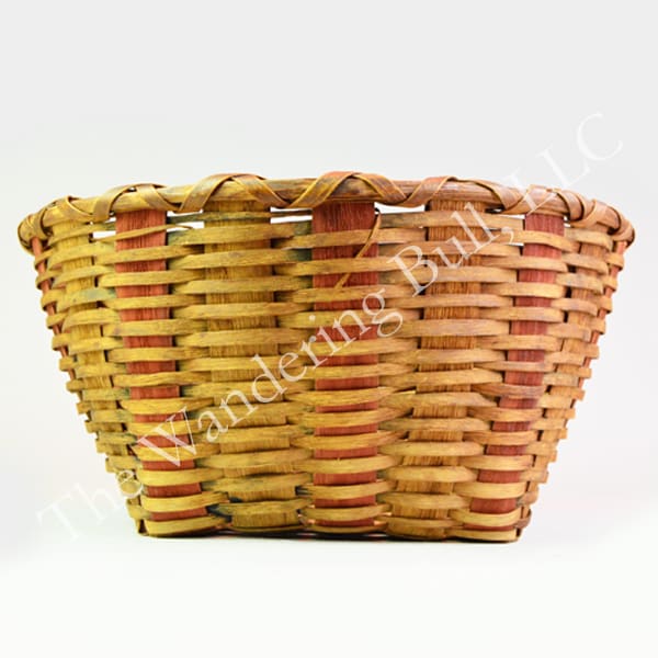 Basket Round Ash with Red