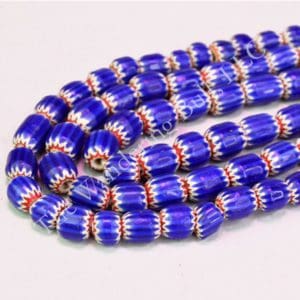 Chevron Beads Cobalt Blue India