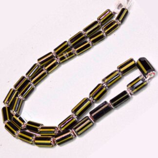 Chevron Beads Black & Green India