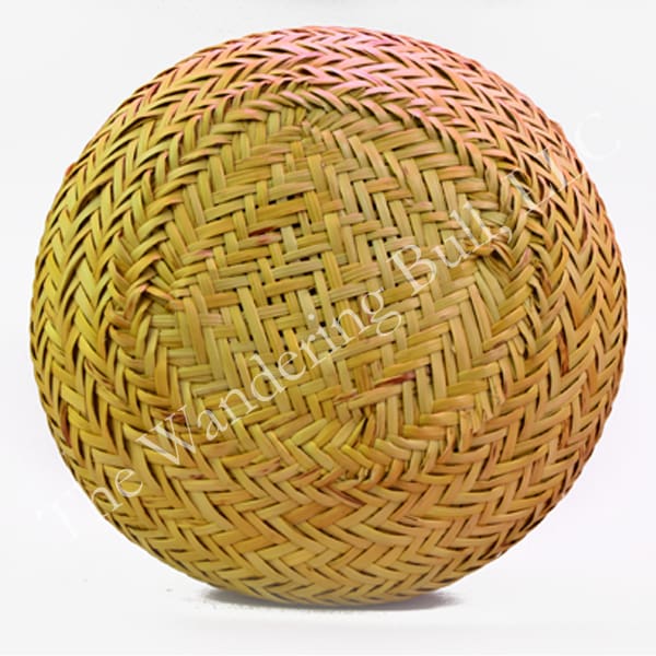 Basket Tan Woven Round b