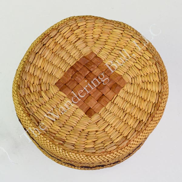 Basket Makah Style with Cover bottom