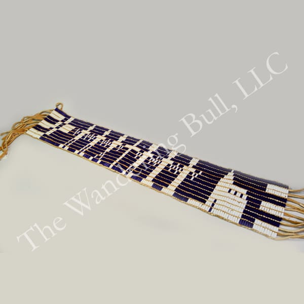 Wampum Belt with Glass Beads a