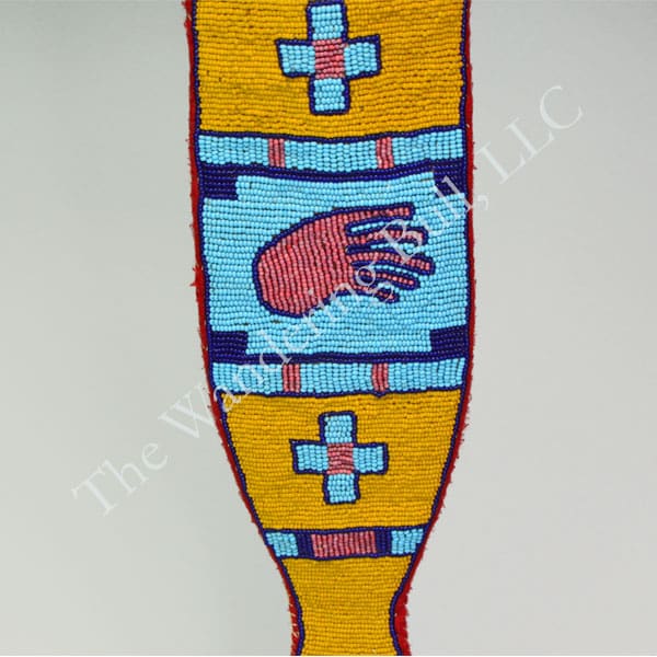 Knife Sheath Blackfoot Style with Dagger detail top