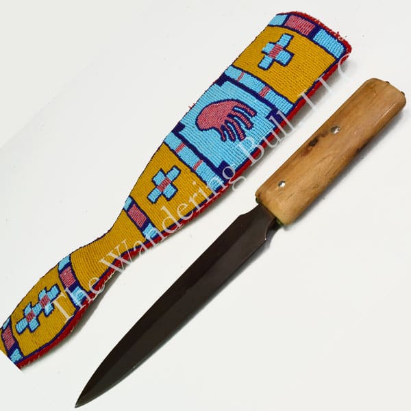 Knife Sheath Blackfoot Style with Dagger - 30% Off!