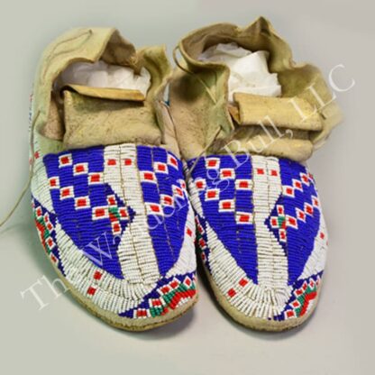 Moccasins Fully Beaded Buffalo Tracks