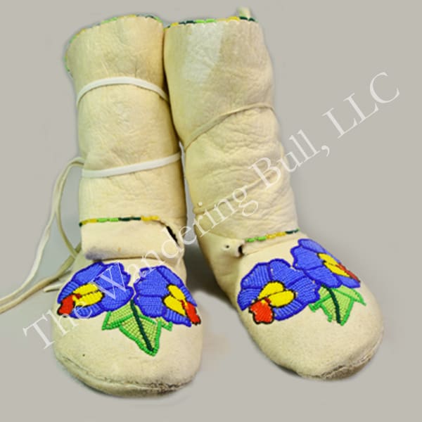 Moccasins Beaded Floral High Top
